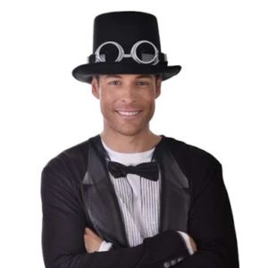 Unisex - Wool Felt Top Hat-Formal Victorian costume cosplay steampunk goth